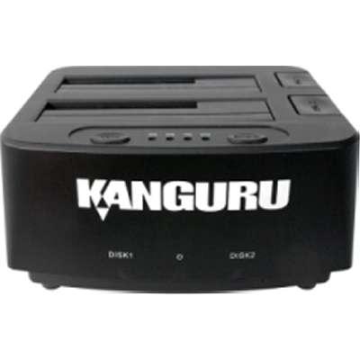 Kanguru U3-2HDDOCK-SATA 2-Bay USB 3.0 Copydock Hard Drive Duplex and Dock Stationon