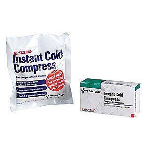 First Aid Only 5" x 4" White Instant Cold Pack, 1EA