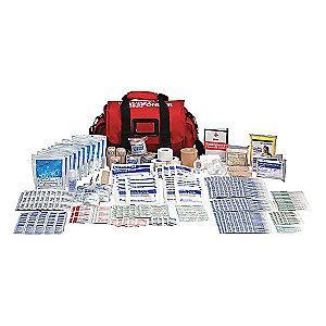 First Aid Only First Aid Kit,  Fabric Case Material, First Response, 50 People Served Per Kit