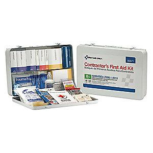 First Aid Only First Aid Kit,  Metal Case Material, Workplace, 50 People Served Per Kit