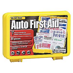 First Aid Only First Aid Kit,  Plastic Case Material, Vehicle, 15 People Served Per Kit