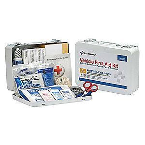 First Aid Only First Aid Kit,  Metal Case Material, Vehicle, 25 People Served Per Kit
