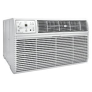 Frigidaire 208/230V Electric Wall Air Conditioner w/Heat, 9800/10,000 BtuH Cooling, Cool Gray