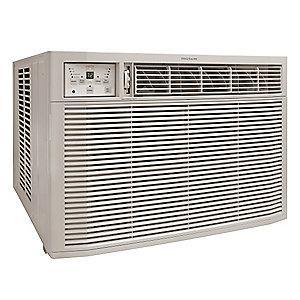 Frigidaire 208/230V Electric Window Air Conditioner w/Heat, 24,700/25,000 BtuH Cooling, Gray
