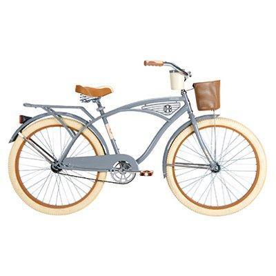 Huffy Men's Cruiser Bicycle, Flat Gray, 26"