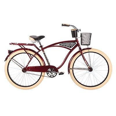 Huffy Men's Deluxe Cruiser Bicycle, Dark Brandywine, 26"