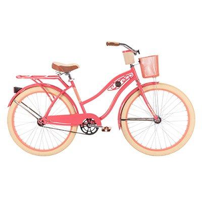Huffy Ladies' Deluxe Cruiser Bicycle, Coral Radiance, 26"