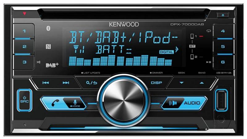 Kenwood Double DIN Car Stereo with DAB, USB & Bluetooth
