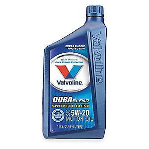 Valvoline Durablend Motor Oil, Synthetic Blend, 5W20, 1 Qt