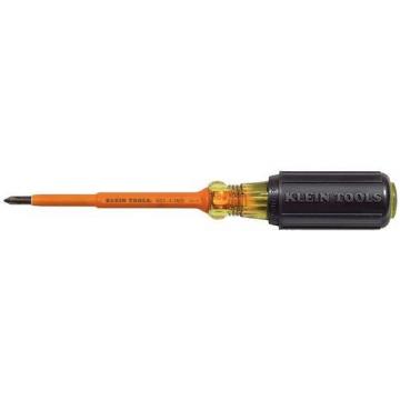 Klein Steel Insulated Screwdriver with 4" Shank and #1 Phillips Tip