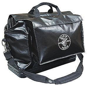 Klein 2-Pocket Polyester General Purpose Tool Bag, 20"H x 24"W x 10"D, Black