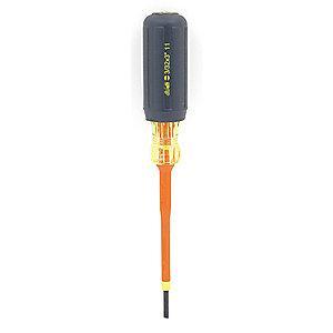 Ideal Steel Insulated Screwdriver with 3" Shank and 3/32" Keystone Slotted Tip