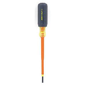 Ideal Steel Insulated Screwdriver with 4" Shank and 1/8" Keystone Slotted Tip