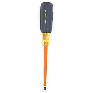 Ideal Steel Insulated Screwdriver with 6" Shank and 1/4" Keystone Slotted Tip