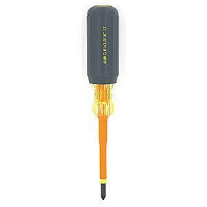 Ideal Steel Insulated Screwdriver with 3-3/16" Shank and #1 Phillips Tip