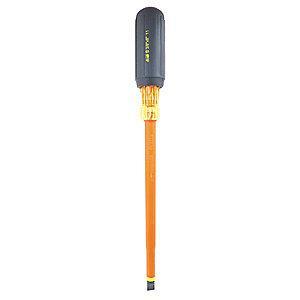 Ideal Steel Insulated Screwdriver with 8" Shank and 3/8" Keystone Slotted Tip