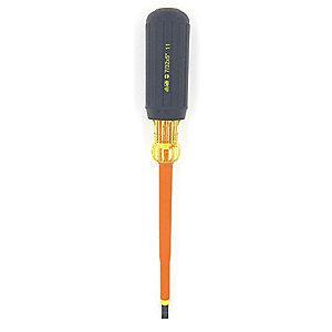 Ideal Steel Insulated Screwdriver with 5" Shank and 1/4" Keystone Slotted Tip