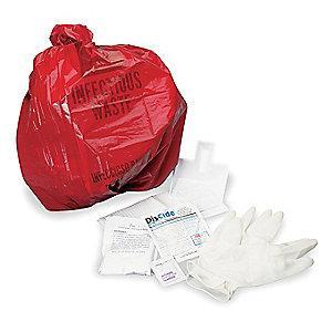 Honeywell Federal OSHA Bloodborne Pathogen Kit, Biohazard Bag, Red, 1 EA