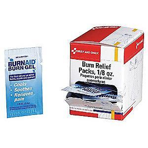 First Aid Only Burn Gel, 3.5g Box, Wrapped Packets
