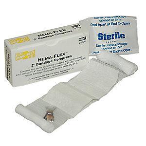 Pac-Kit Bandage, Sterile, White, No, Gauze, PK4