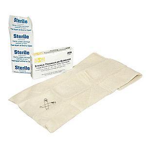 Pac-Kit Bandage, Sterile, White, No, Muslin Blend