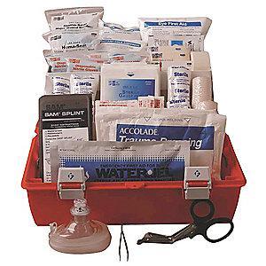 Pac-Kit First Aid Kit, Plastic Case Material, First Response, 15 People Served Per Kit