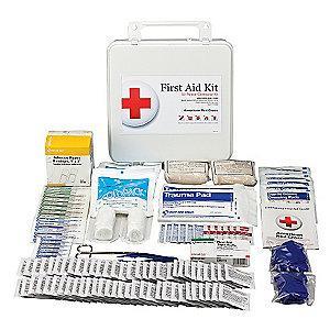 American Red Cross First Aid Kit,  Plastic Case Material, Workplace, 50 People Served