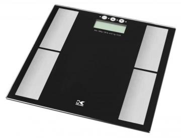 Kalorik Black Electronic Scale with Body Fat Analyzer