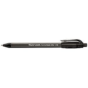 Paper Mate Retractable Medium-Point Ballpoint Pen, 1.0 mm, Black