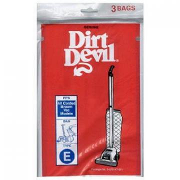 Hoover Dirt Devil Style "E" Broom Vacuum Bags, 3-Pack