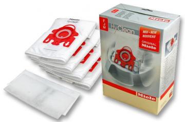 Miele HyClean 3D Efficiency Dust Bags FJM Red 4 Pack + 2 Filters