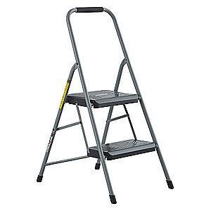 BLACK+DECKER Steel Folding Step, 36-29/32" Overall Height, 200 lb. Load Capacity, 2 Steps