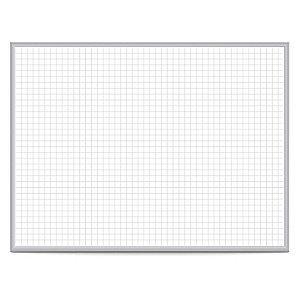 Ghent Gloss-Finish Steel Dry Erase Board, Wall Mounted, 48-1/2"H x 96-1/2"W, White/Gray