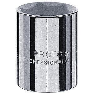 Proto 1-3/8" Alloy Steel Socket with 1/2" Drive Size and Chrome Finish