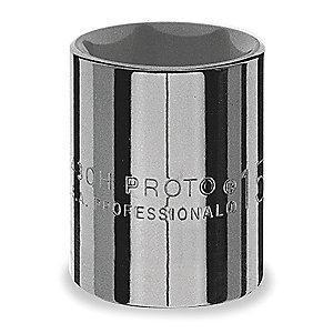 Proto 1-1/2" Alloy Steel Socket with 1/2" Drive Size and Chrome Finish