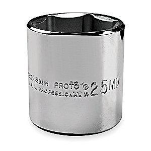 Proto 1-1/8" Alloy Steel Socket with 1/2" Drive Size and Chrome Finish