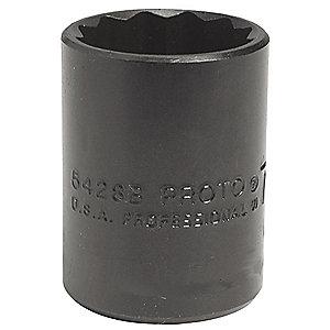 Proto 5/8" Alloy Steel Socket with 1/2" Drive Size and Black Oxide Finish