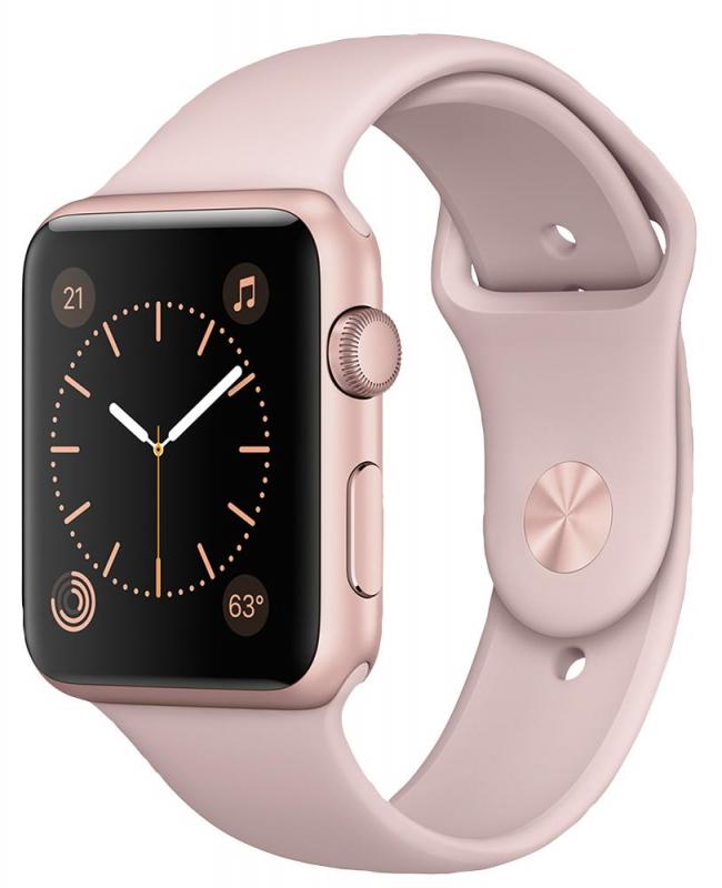 Apple Watch Sport 42mm Rose Gold Aluminium Case with Pink Sport Band