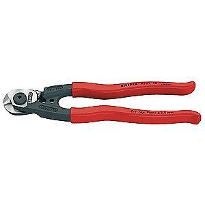 Knipex Wire Rope Cutter,7-1/2" Overall Length,Center Cut Cutting Action,Primary Application:  Wire R