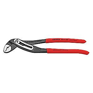 Knipex 10" Groove Joint V-Jaw Water Pump Plier, 2" Max. Jaw Opening