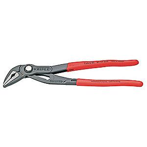 Knipex 10" Push Button V-Jaw Water Pump Plier, 1-1/4" Max. Jaw Opening