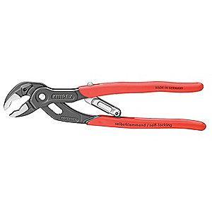 Knipex 10" Self-Adjusting V-Jaw Water Pump Plier, 1-1/4" Max. Jaw Opening