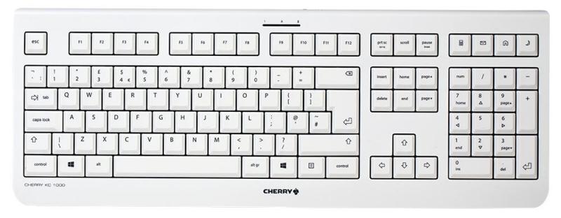 Cherry KC 1000 USB Wired Keyboard Grey