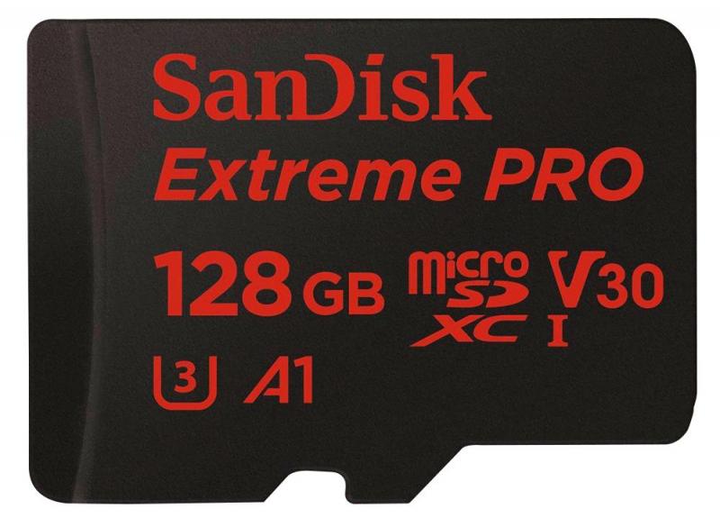 SanDisk Extreme Pro MicroSDXC Class 10 U3 V30 Memory Card, 128GB 95MB/s 90MB/s