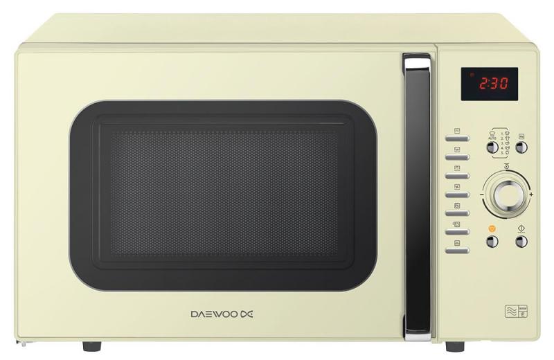 Daewoo 900W Microwave in Cream with 1250W Grill, 1250W Oven & 28L Capacity