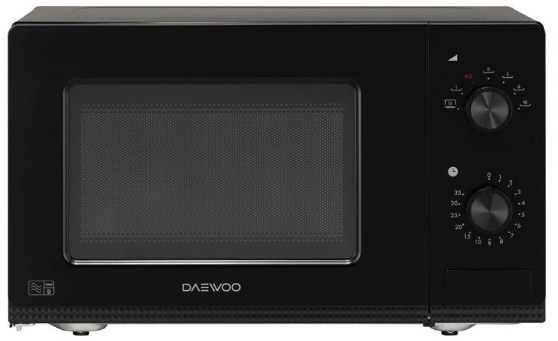 Daewoo 800W Manual Microwave with 20L Capacity in Black