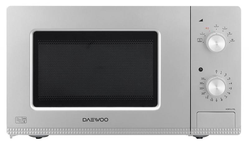 Daewoo 800W Manual Microwave with 20L Capacity in Silver