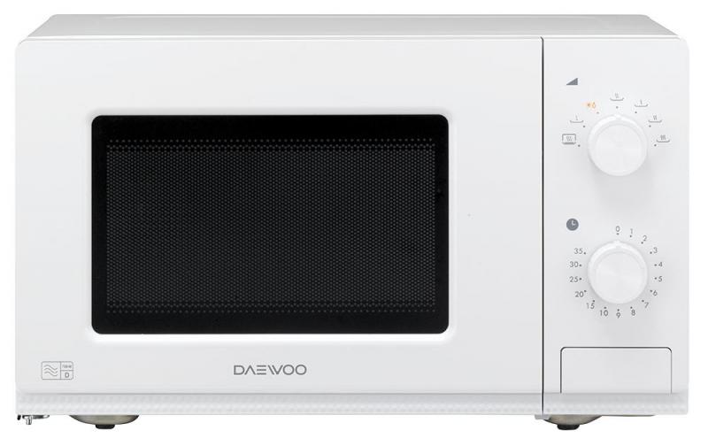 Daewoo 800W Manual Microwave with 20L Capacity in White