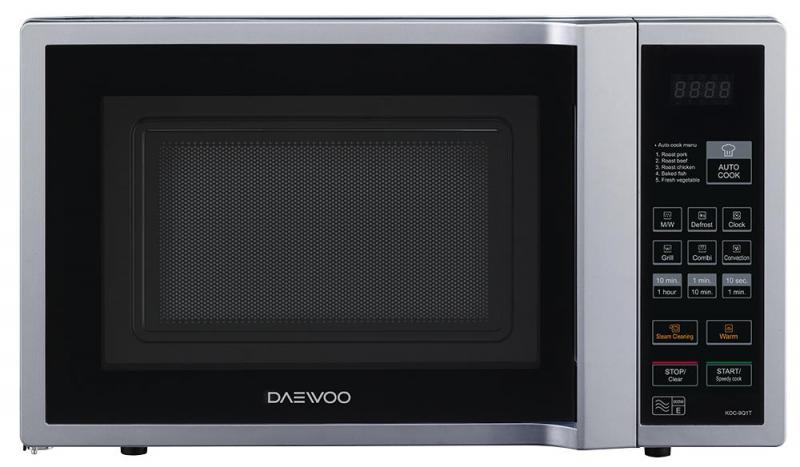 Daewoo 900W Microwave in Silver with 1250W Grill, 1250W Oven & 28L Capacity