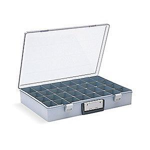 Flambeau Compartment Box, Gray, 3"H x 13"L x 18-1/2"W, 1EA